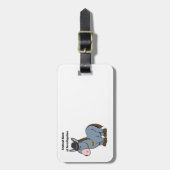 FBI連邦捜査局ロバの漫画 ラゲッジタグ (正面縦)