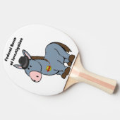 FBI連邦捜査局ロバの漫画 卓球ラケット (横)