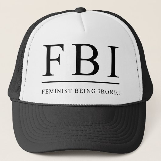 FBI | フェミニストでいることのユーモア キャップ (正面)