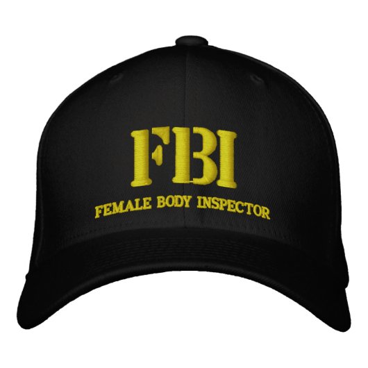 FBI 刺繍入りキャップ (正面)
