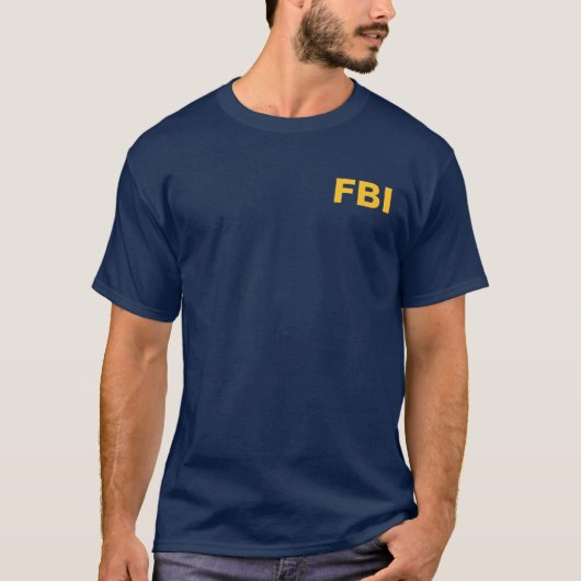 FBI (女性の身体の検査官)のおもしろいな文字のTシャツ Tシャツ (正面)