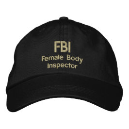 FBI、女性体監督官 刺繍入りキャップ