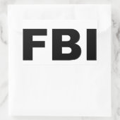 FBI 長方形シール (バッグ)