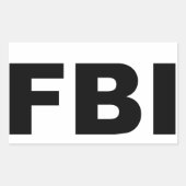 FBI 長方形シール (正面)