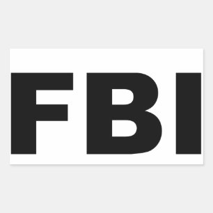 FBI 長方形シール