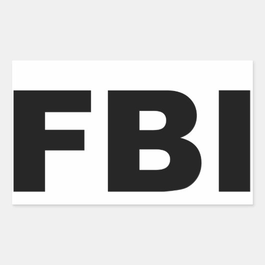 FBI 長方形シール (正面)