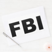 FBI 長方形シール (封筒)