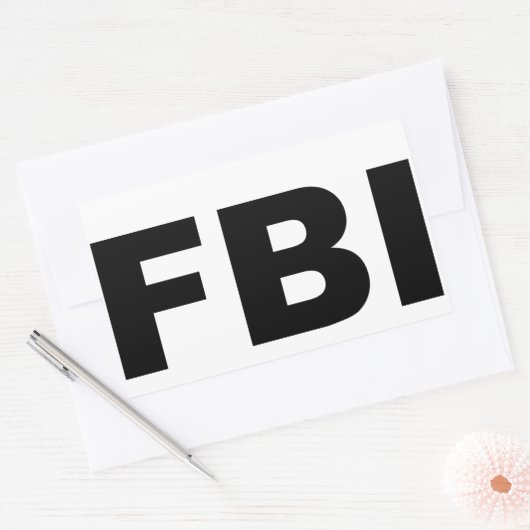 FBI 長方形シール (封筒)