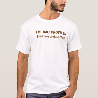 FBI-BAU PROFILERBehavioralの分析の単位 Tシャツ