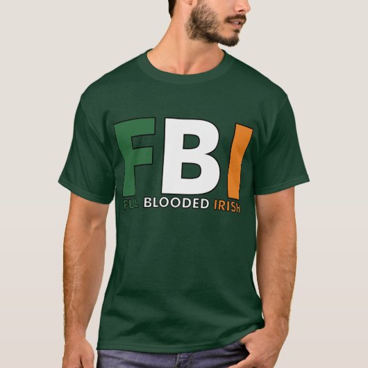FBI: Bloodedの完全なアイルランド語 Tシャツ (正面)