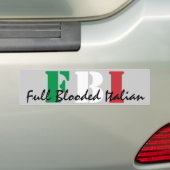 FBI、Bloodedの完全なイタリア語 バンパーステッカー (車上)