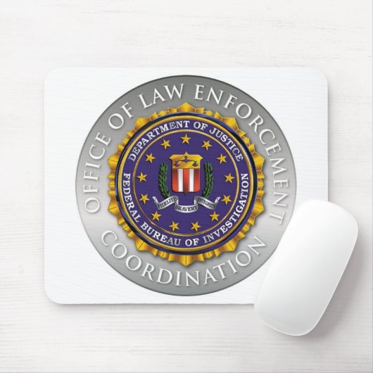FBI Office of Law Enforcement マウスパッド (マウス)