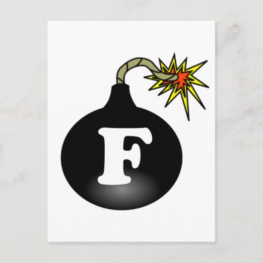 FBombのクラシック ポストカード (正面)