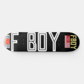 FBOY 公式 8 1/4" スケートボードデッキ (横)