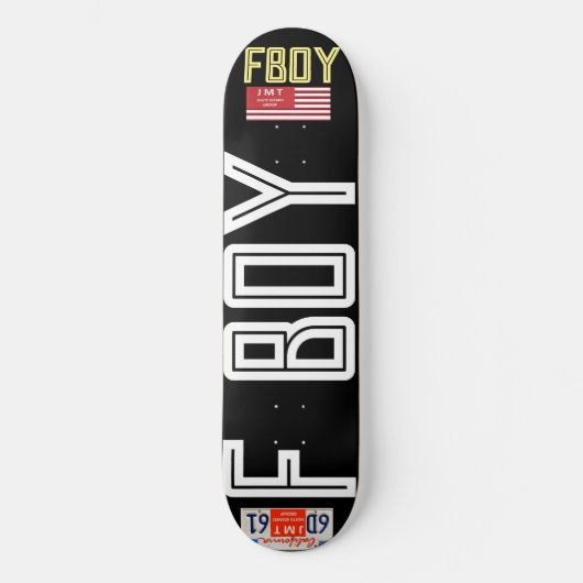 FBOY 公式 8 1/4" スケートボードデッキ (正面)