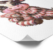 FCクロスステッチ牛ステッカー! ポスター (角)