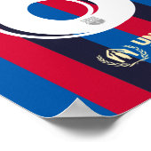 FCバルセロナサッカージャージーウォーラール ポスター (角)