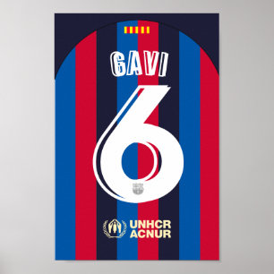 FCバルセロナサッカージャージーウォーラール ポスター