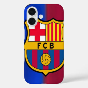 FCバルセロナ カスタム モバイルケース - スタイリッシュなバルサのデザイン iPhone 16ケース