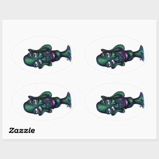 fc 楕円形シール (シート)