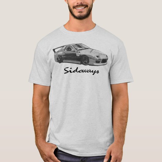 FC RX7のプロ漂うライト Tシャツ (正面)