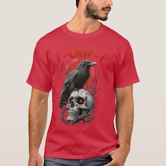 FCawF カラス おもしろい F Caw F フレンド Tシャツ (正面)