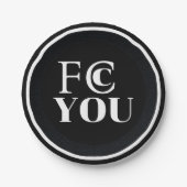 FCC YOU ペーパープレート (正面)