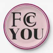 FCC YOU ペーパープレート (正面)