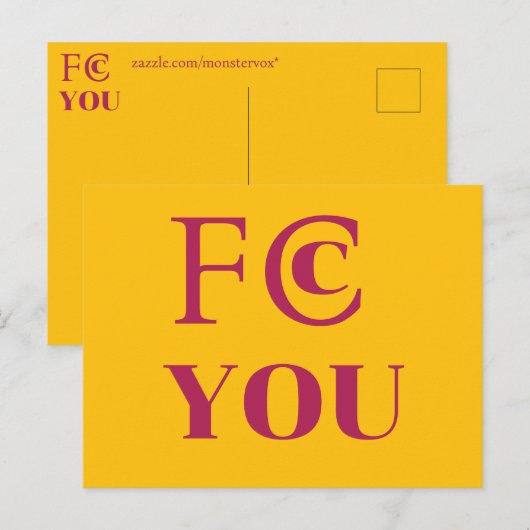 FCC YOU ポストカード (正面/裏面)