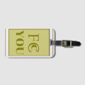FCC YOU 荷札 ラゲッジタグ (正面横)