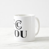 FCC YOU Coffee Mug コーヒーマグカップ (正面右)