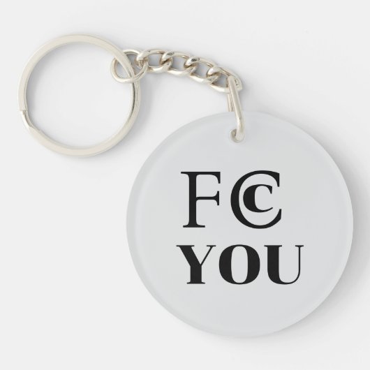 FCC YOU Keychain キーホルダー (正面)