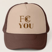 FCC YOU Trucker Hat キャップ (正面)