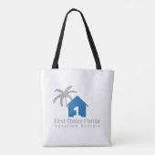 FCFブルーとグレートートバッグ トートバッグ (裏面)