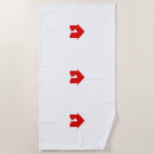 FCFホームロゴレギュラービーチタオル ビーチタオル (正面)