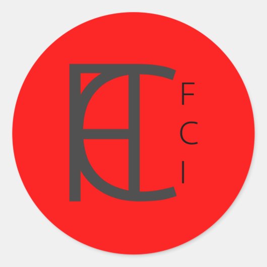 FCI RED DOTステッカーパック ラウンドシール (正面)
