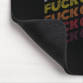 Fckがんヴィンテージレトロ乳がん認識度G マウスパッド (コーナー)