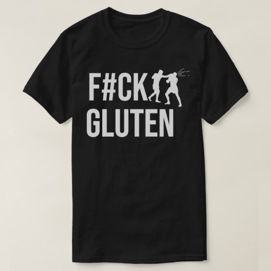 FCKグルテン不耐性食品アレルギーギフト Tシャツ (デザイン正面)