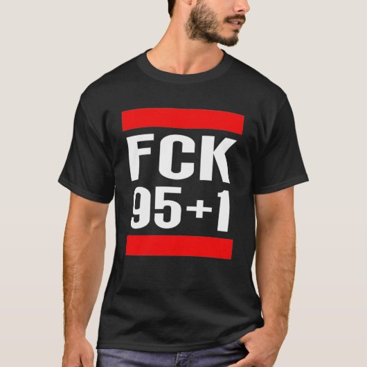FCK 95+1アンチハノーバーダービーブラウンシュワイグサッカー Tシャツ (正面)