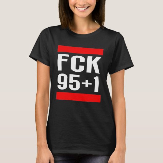 FCK 95+1 Anti Hannover Derby Braunschweig Football Tシャツ (正面)