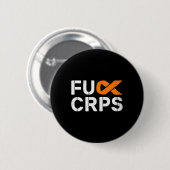 Fck Crps Rsd認識度オレンジリボンウォリアーSupo 缶バッジ (正面&裏面)