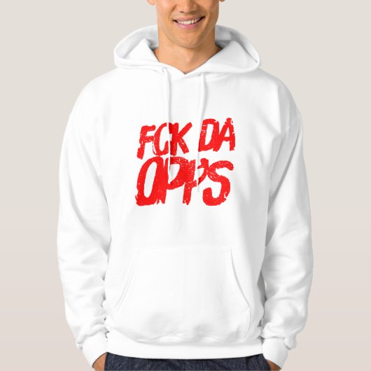 Fck Da Opps パーカ (正面)