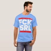 FCK ISRL 大胆な抗議 抵抗のタイポグラフィ Tシャツ (正面フル)