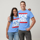 FCK ISRL 大胆な抗議 抵抗のタイポグラフィ Tシャツ (ユニセックス)