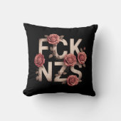 FCK NZSの右No Nazis Lgbtq+に対するフローリー クッション (正面)
