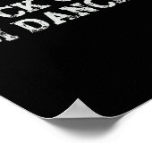 Fck Off I'm踊りレイヴパーティーおもしろい文はっきりした ポスター (角)