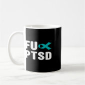 Fck Ptsd – 外傷後ストレス障害アワレ コーヒーマグカップ (左)