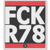 FCK R78 シール (正面)