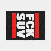 Fck SUV 気候保護 環境保護 フリースブランケット (正面(横))