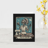 Fcs先生スケルトンハロウィーンファミリーとコンシューマー カード (黄色い花)